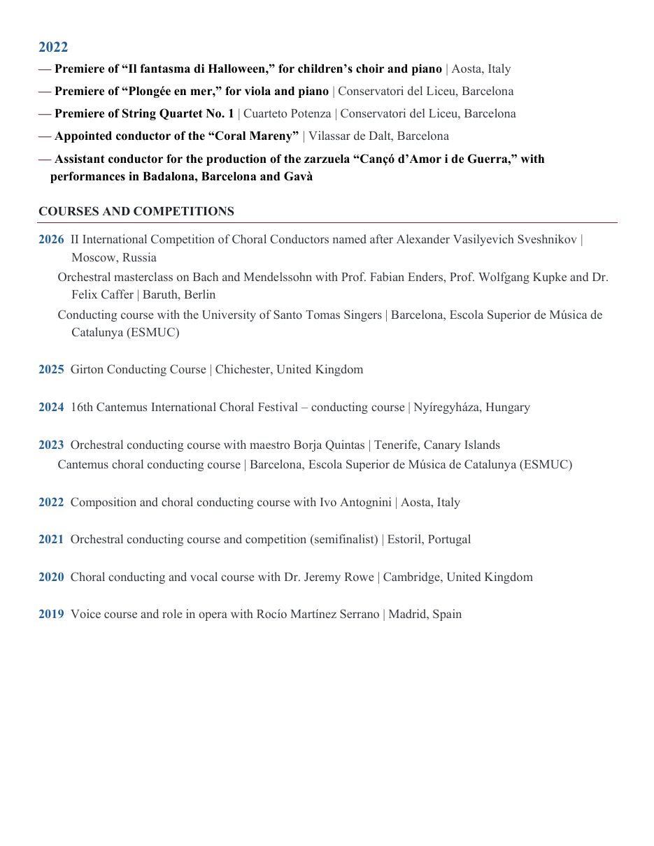 Curriculum vitae, page 3 of 4